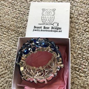Desert Rose Designs Navy/Silver Bracelet never worn